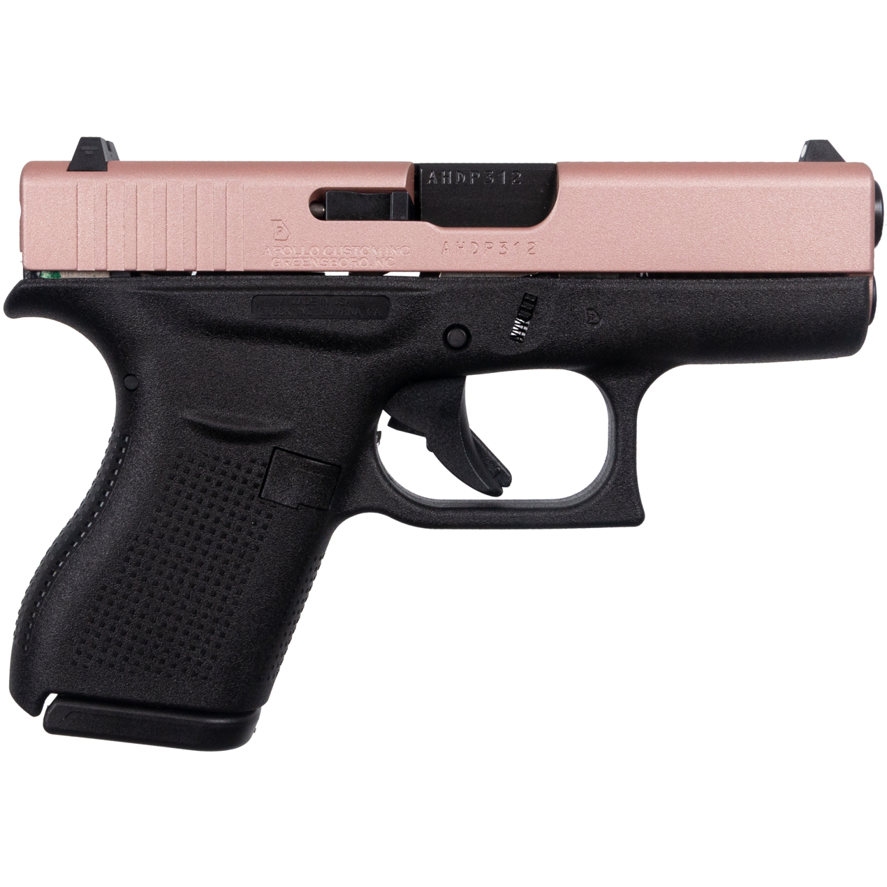 Handguns Apollo Custom|Glock 42 380AUTO GLK 42 US 380 6RD SA RG BLK